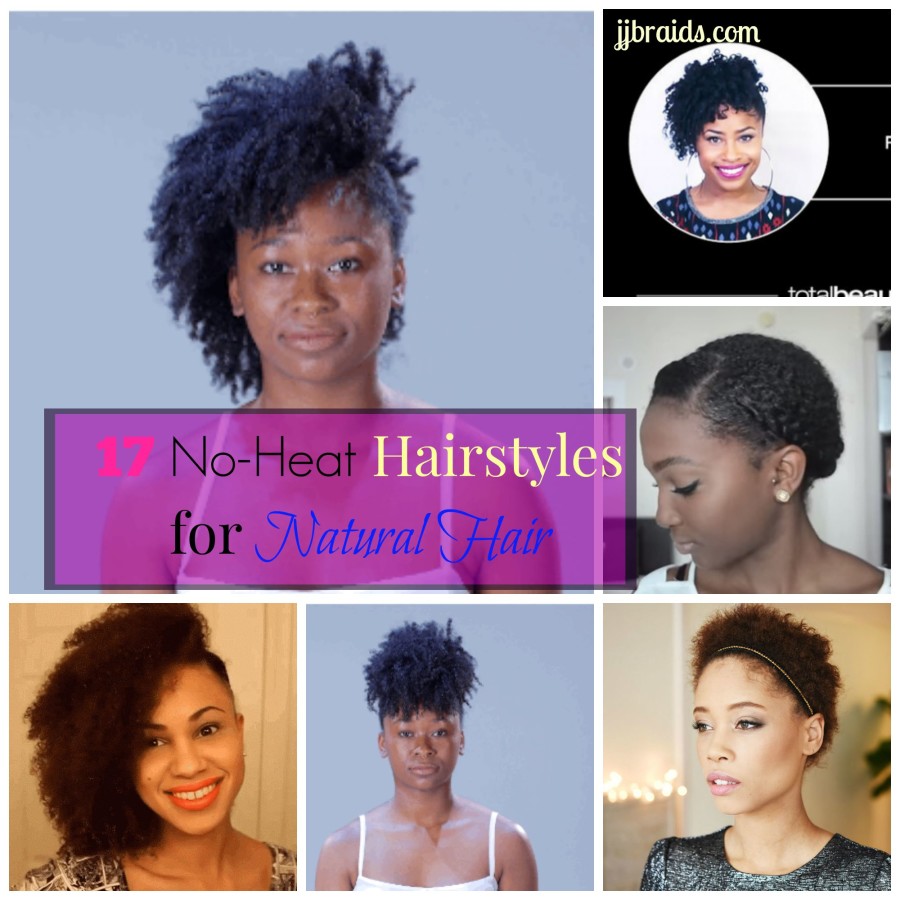 17 No Heat Hairstyles for Naturally Curly Hair - JJBraids